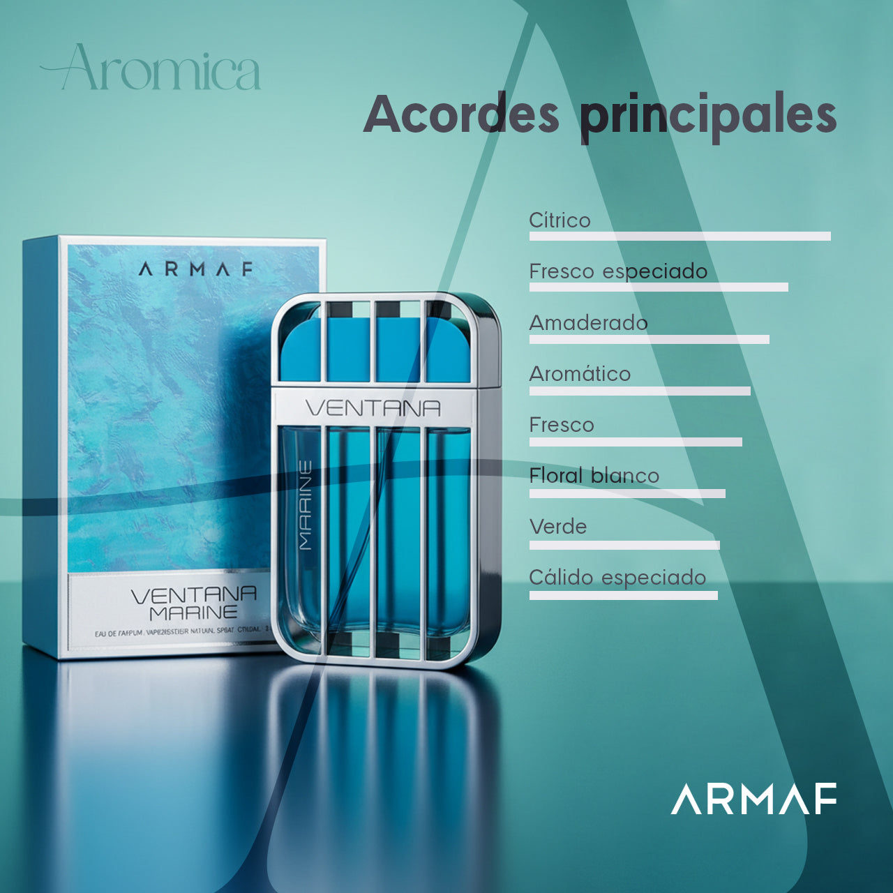 Lattafa Ventana Marine Eau de Parfum para Hombre | 100ml