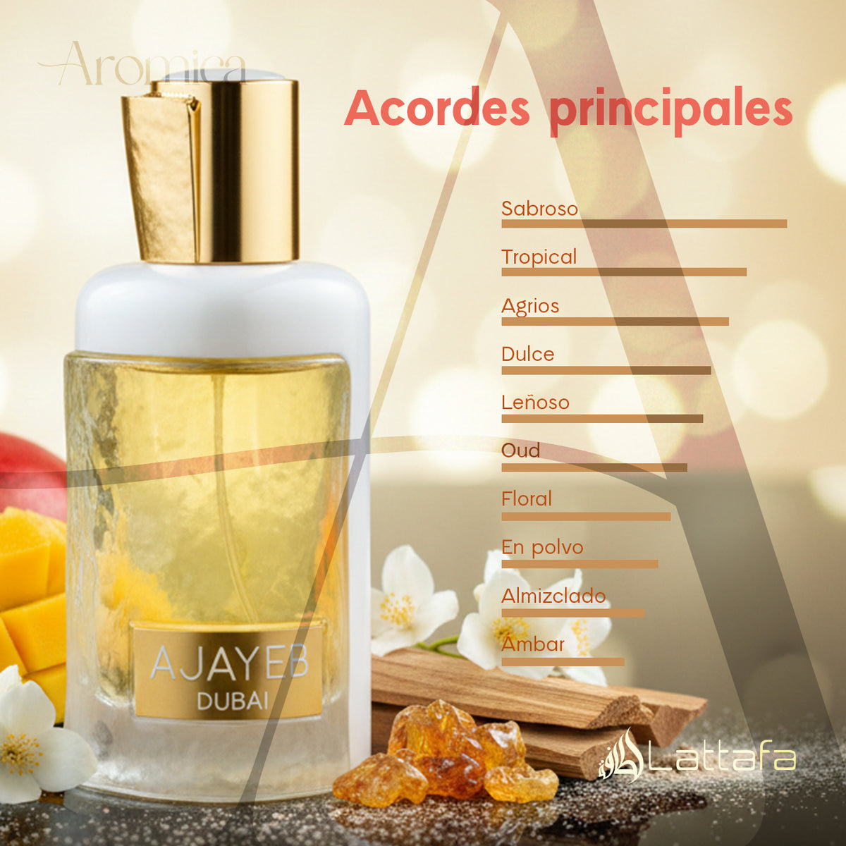 Perfume Árabe Lattafa Ajayeb Dubai Portrait Eau de Parfum | 100 ml