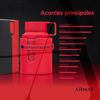Perfume Árabe Armaf Odyssey Artisto Red Hombre 100ml