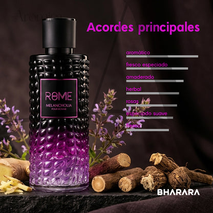 Perfume Árabe Bharara Rome Melancholia Hombre EDP 100ml