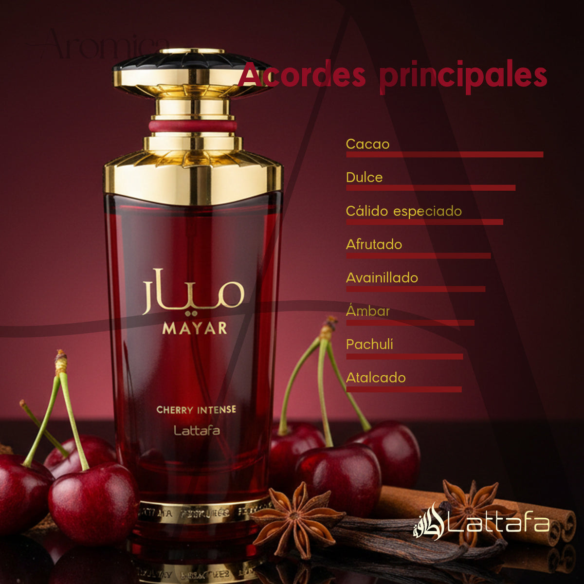 Perfume Árabe Mayar Cherry Intense Eau de Parfum  Lattafa 100 ml