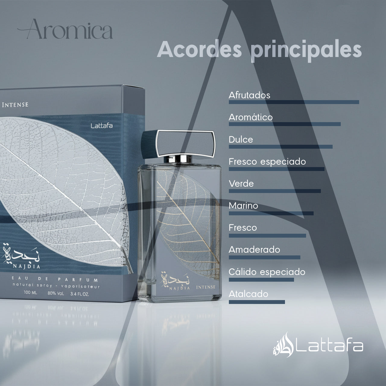 Najdia Intense Eau de Parfum para Hombre de Lattafa | 100ml