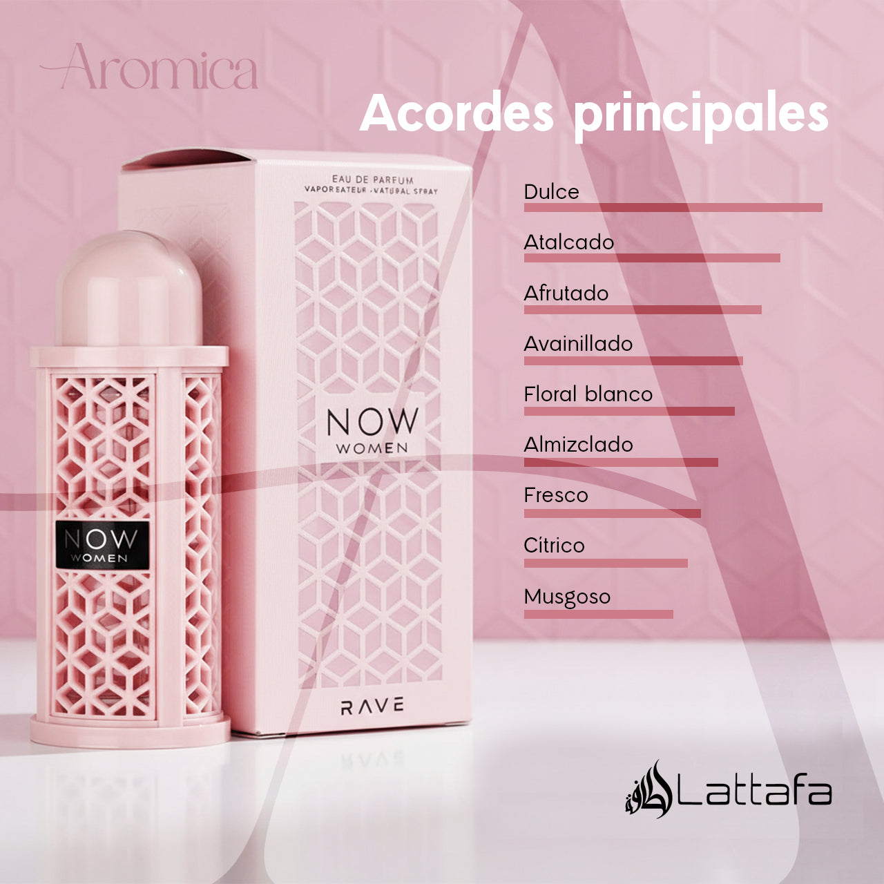 Rave Pink Now Eau de Parfum para Mujer de Lattafa 100ml