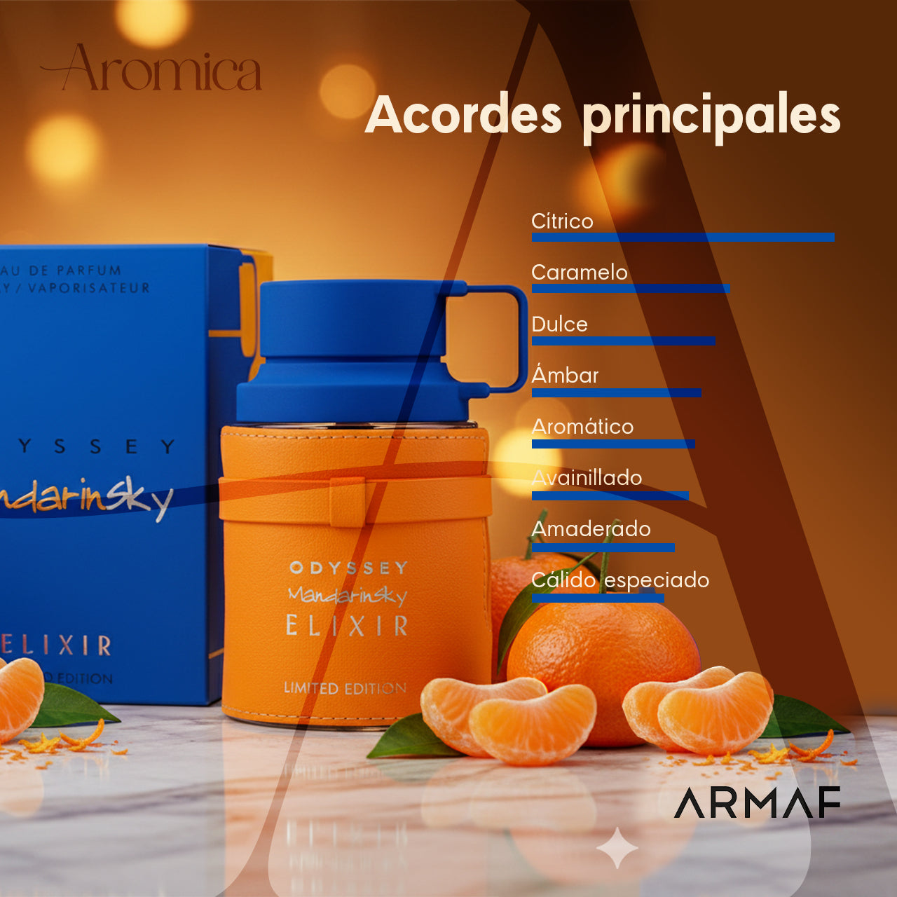 Armaf Odyssey Mandarin Sky Elixir Eau de Parfum para Hombre | 100ml – Edición Limitada