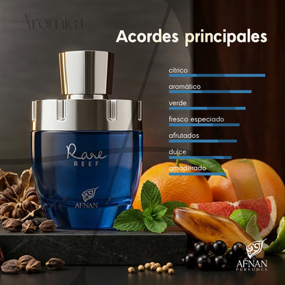 Perfume Árabe Afnan Rare Reef Unisex EDP 100ml