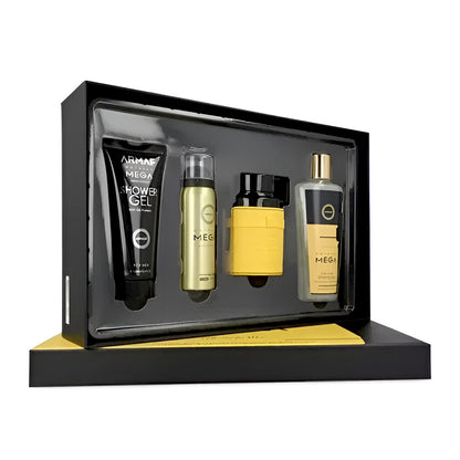 Perfume Árabe Set de 4 pzas  Odyssey Mega For Men 100ML