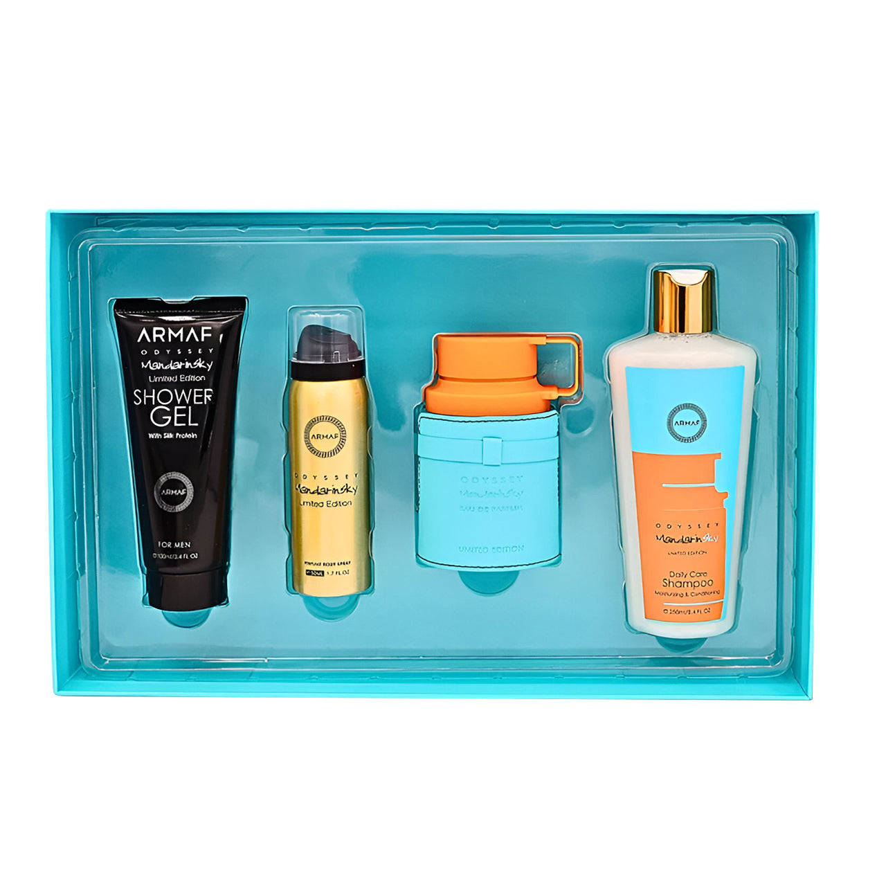 Perfume Arabe - Set de 4 pzas - Odyssey Mandarin Sky – Eau de Parfum 100ML